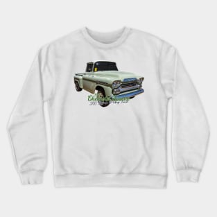 1959 Chevrolet Apache 3100 Stepside Pickup Truck Crewneck Sweatshirt